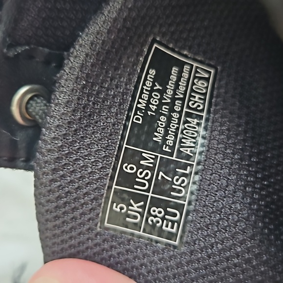 Dr Martens 1460 Blue Silver Glitter 8 Eyelet size UK 5/ US 7 - Picture 8 of 8